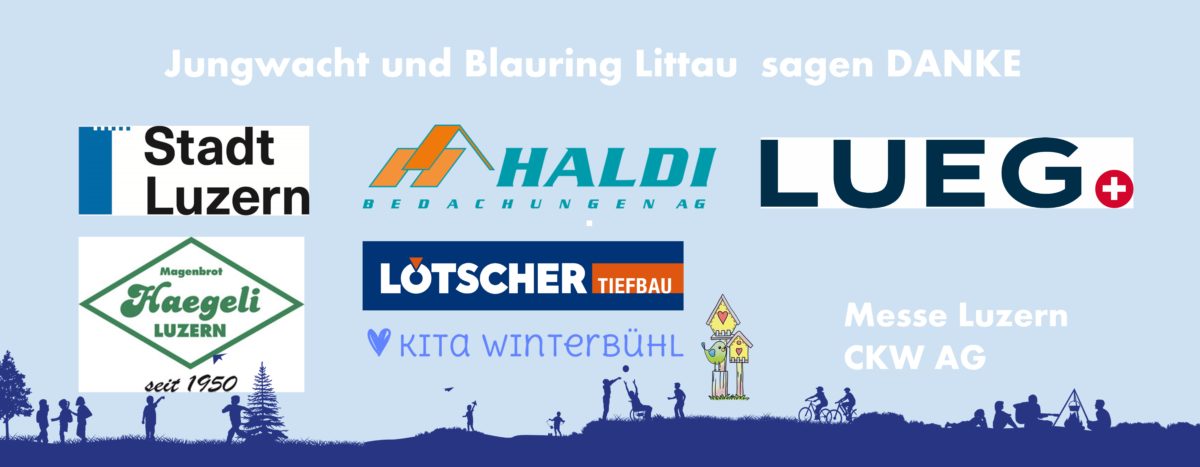 Plakat mit allen Logos der Hauptsponsoren der JublaChilbi 2026